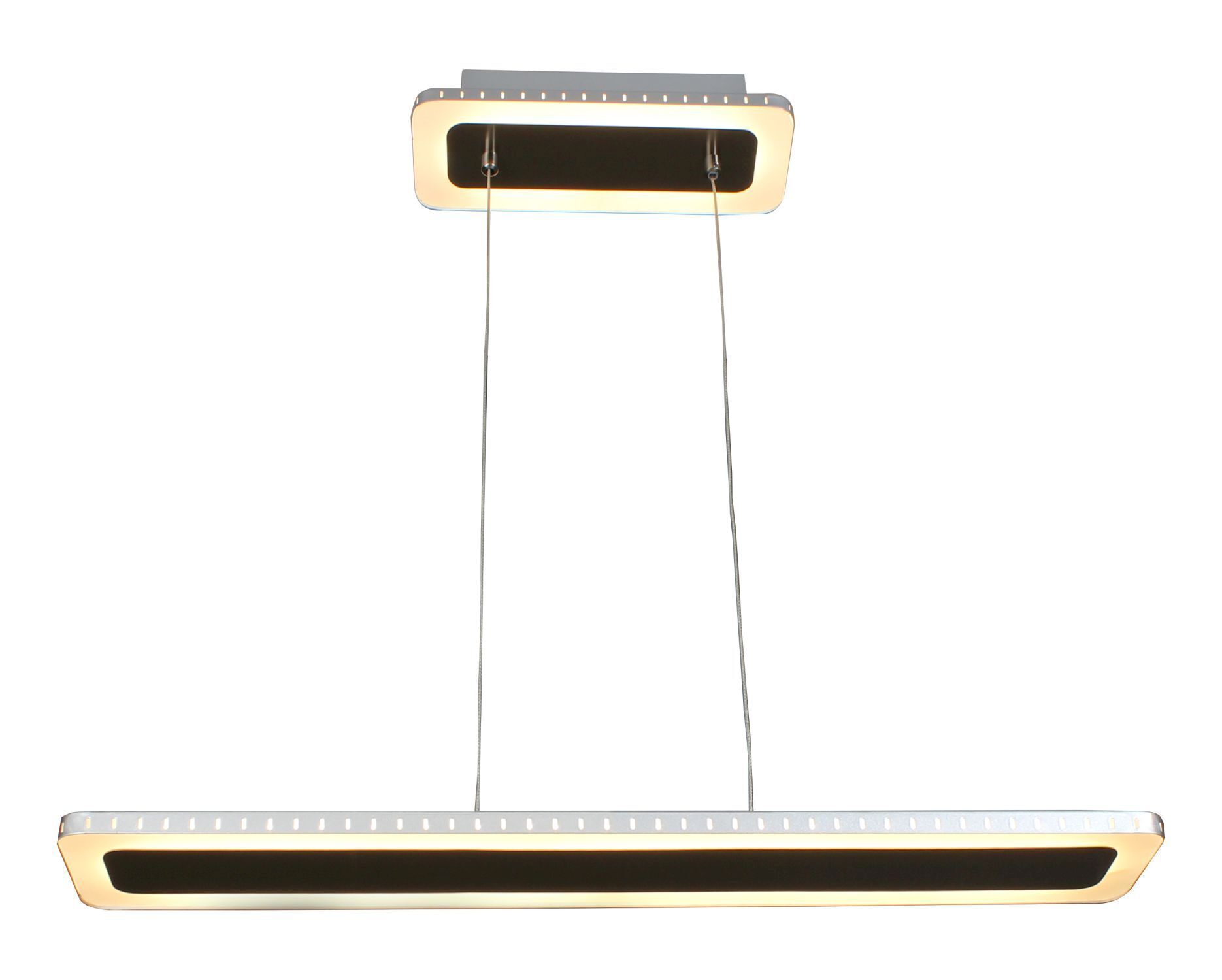 Lampe LED suspendue aluminium acier inoxydable noir 3000 K