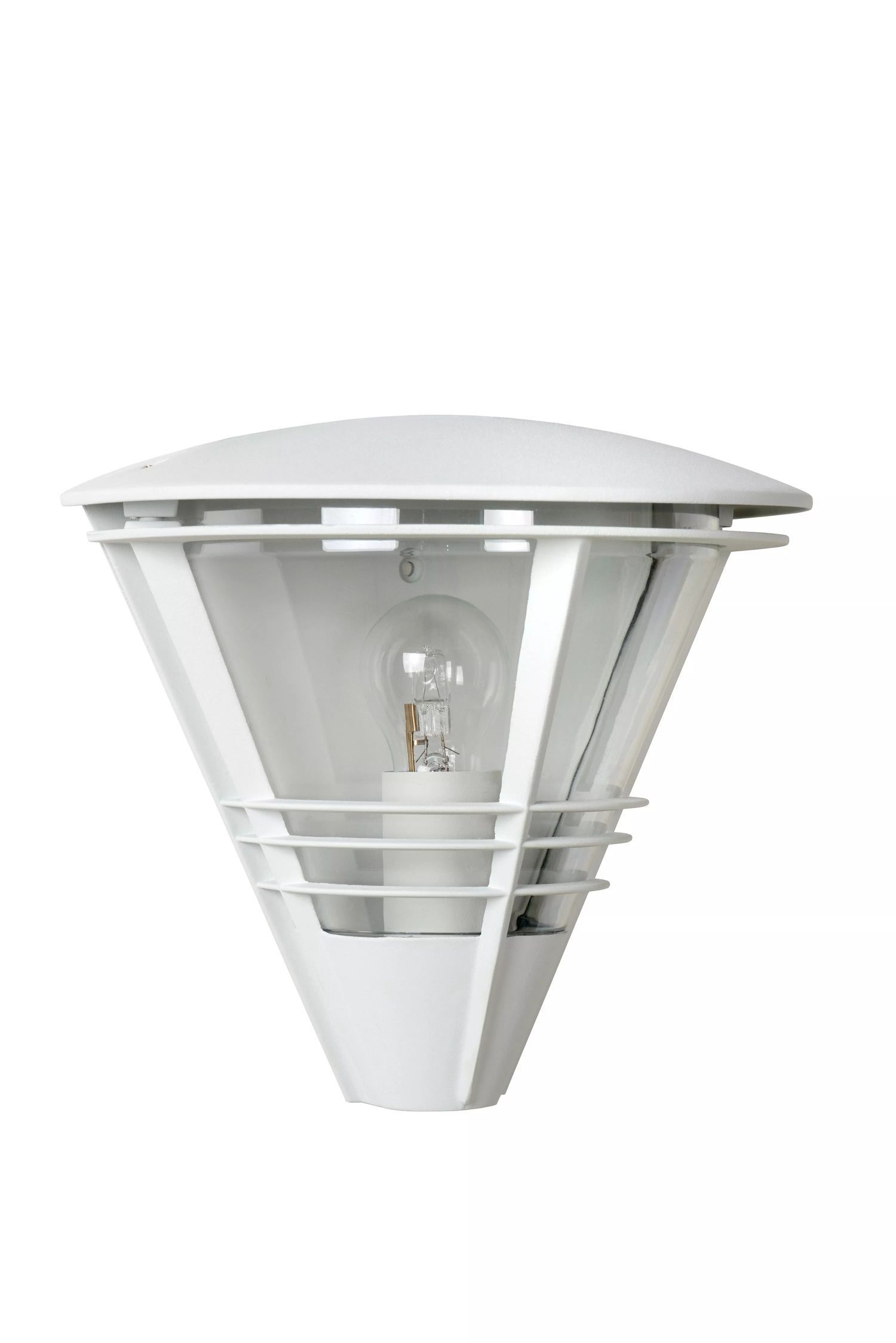 Wandleuchte Außen Aluminium Weiß IP44 E27 T:27 cm