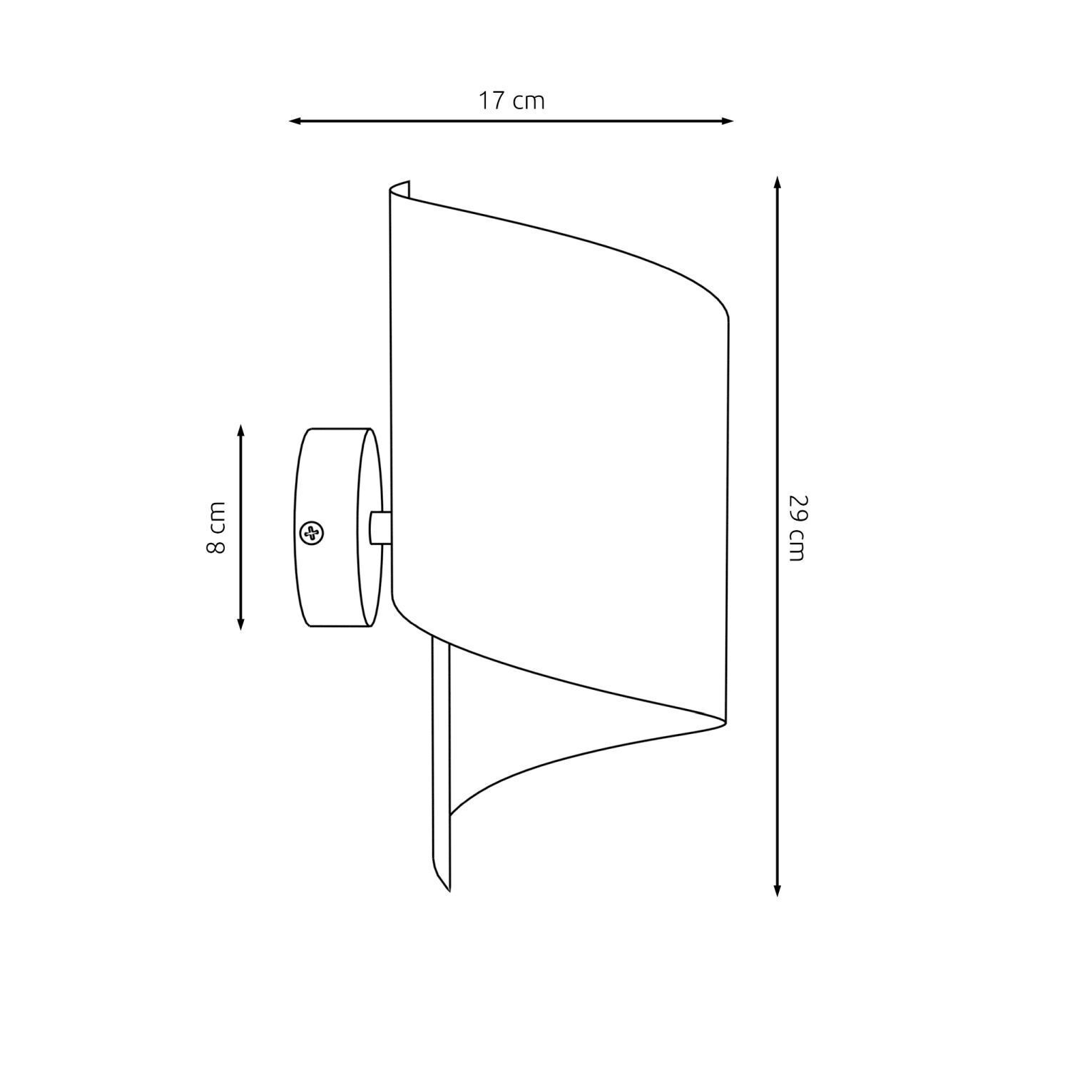 Wandleuchte Metall stilvoll G9 T:17 cm Schwarz Modern Diagramm, Handlung