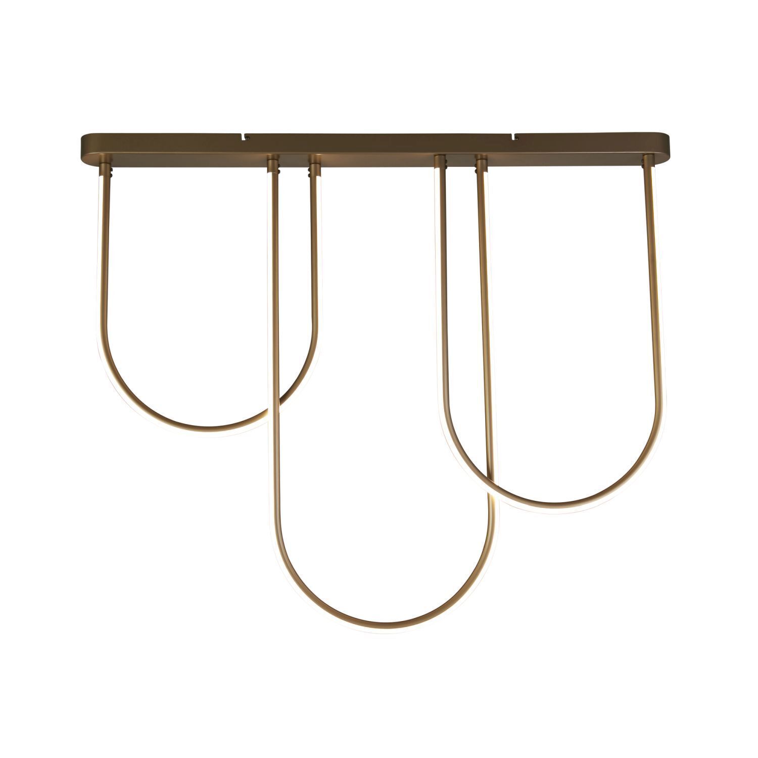 Kronleuchter, Gold, Anhängelampe, Metall-Fassung, Bogendesign