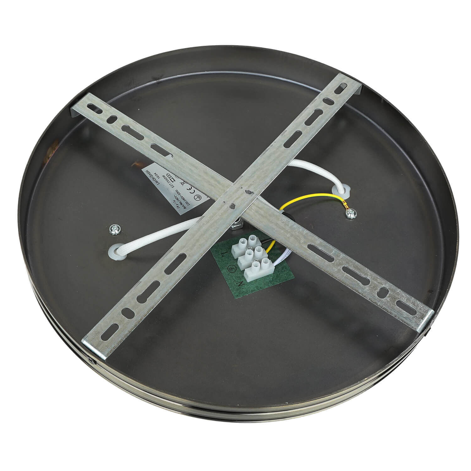 Jugendstil Deckenlampe Glas 2xE27 Ø31cm ORCHIDEA Tablett