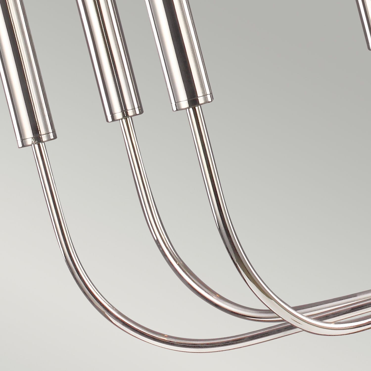 Kronleuchter Metall Jugendstil in Nickel Ø76cm 9-armig Besteck, Gabel, Elektronik, Hardware